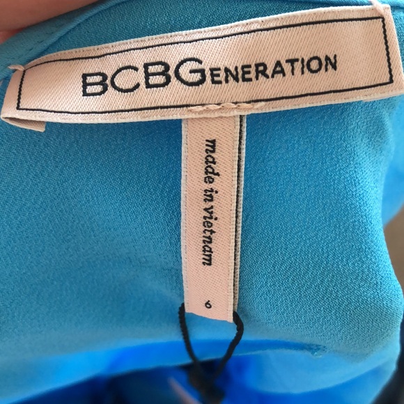 BCBGeneration Satin Dress IN Azule size 6 blue - Picture 12 of 13